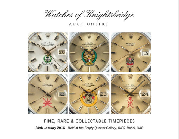 WOK FINE, RARE & COLLECTABLE TIMEPIECES 30th January 2016