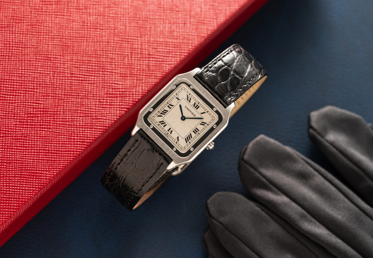 Cartier Santos Dumont Extra Plate Platinum 1575 - Image 3